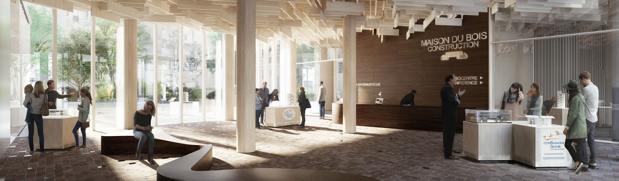 Maison du Bois de des Biosourcés - Hall