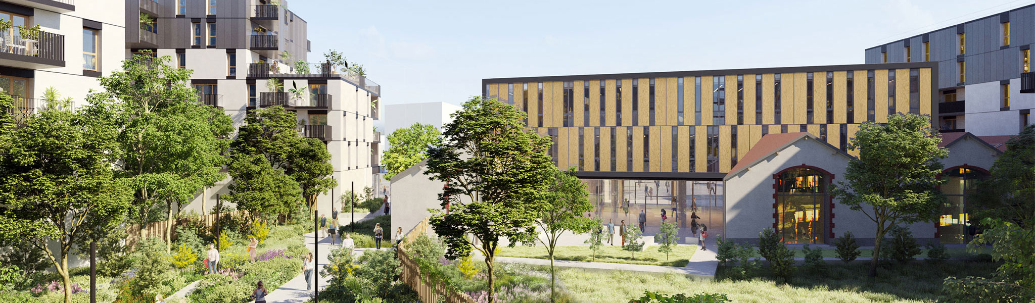 Maison du Bois de des Biosourcés - Jardin