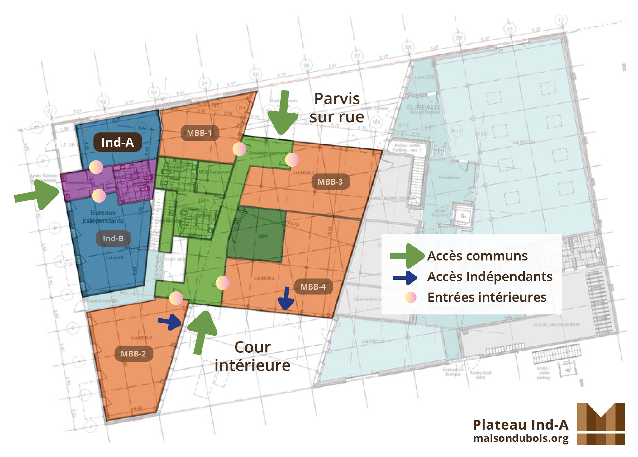 Maison du Bois et des Biosourcés - Plateaux de Bureaux à louer à Tours - IND-A