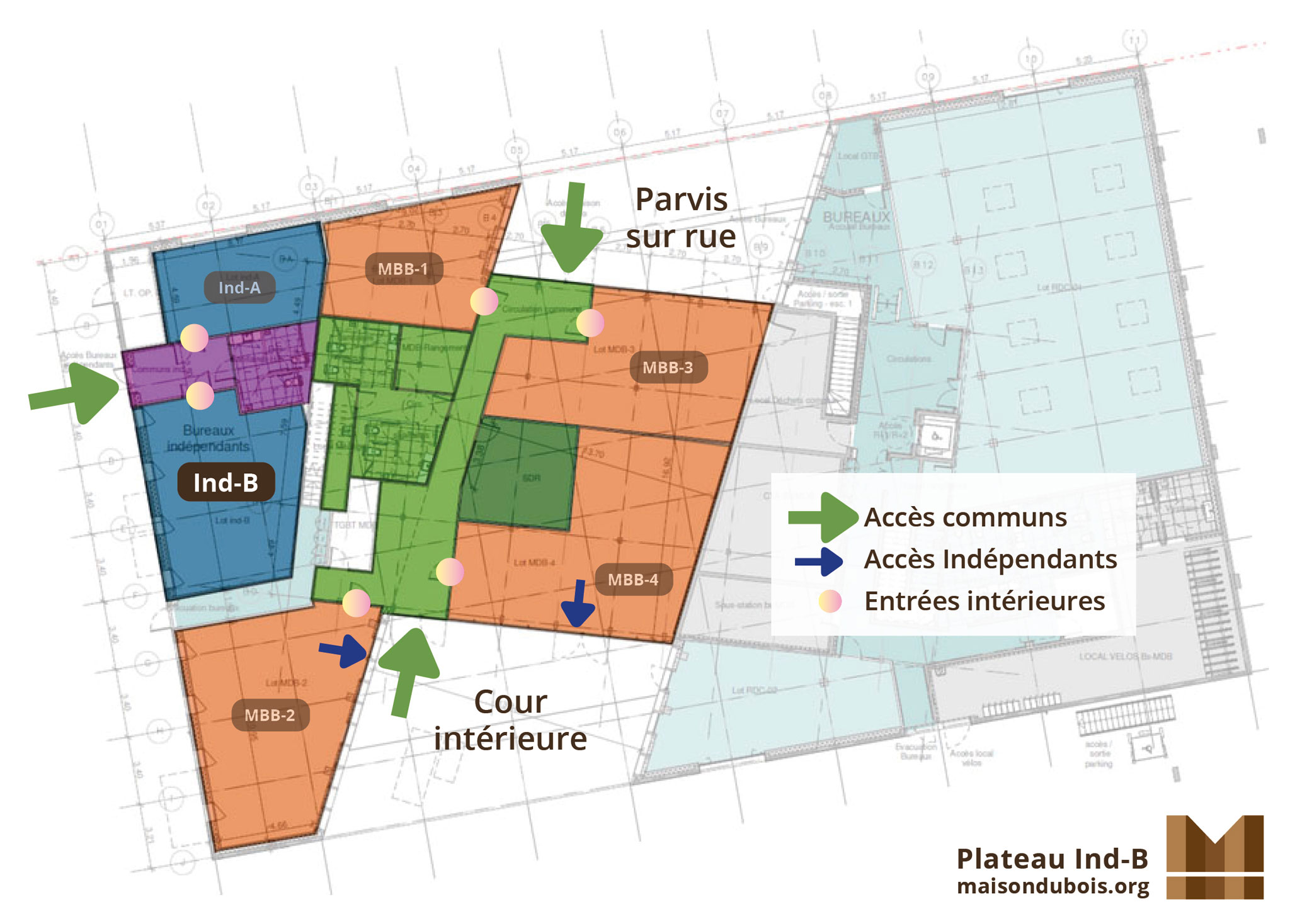 Maison du Bois et des Biosourcés - Plateaux de Bureaux à louer à Tours - IND-B
