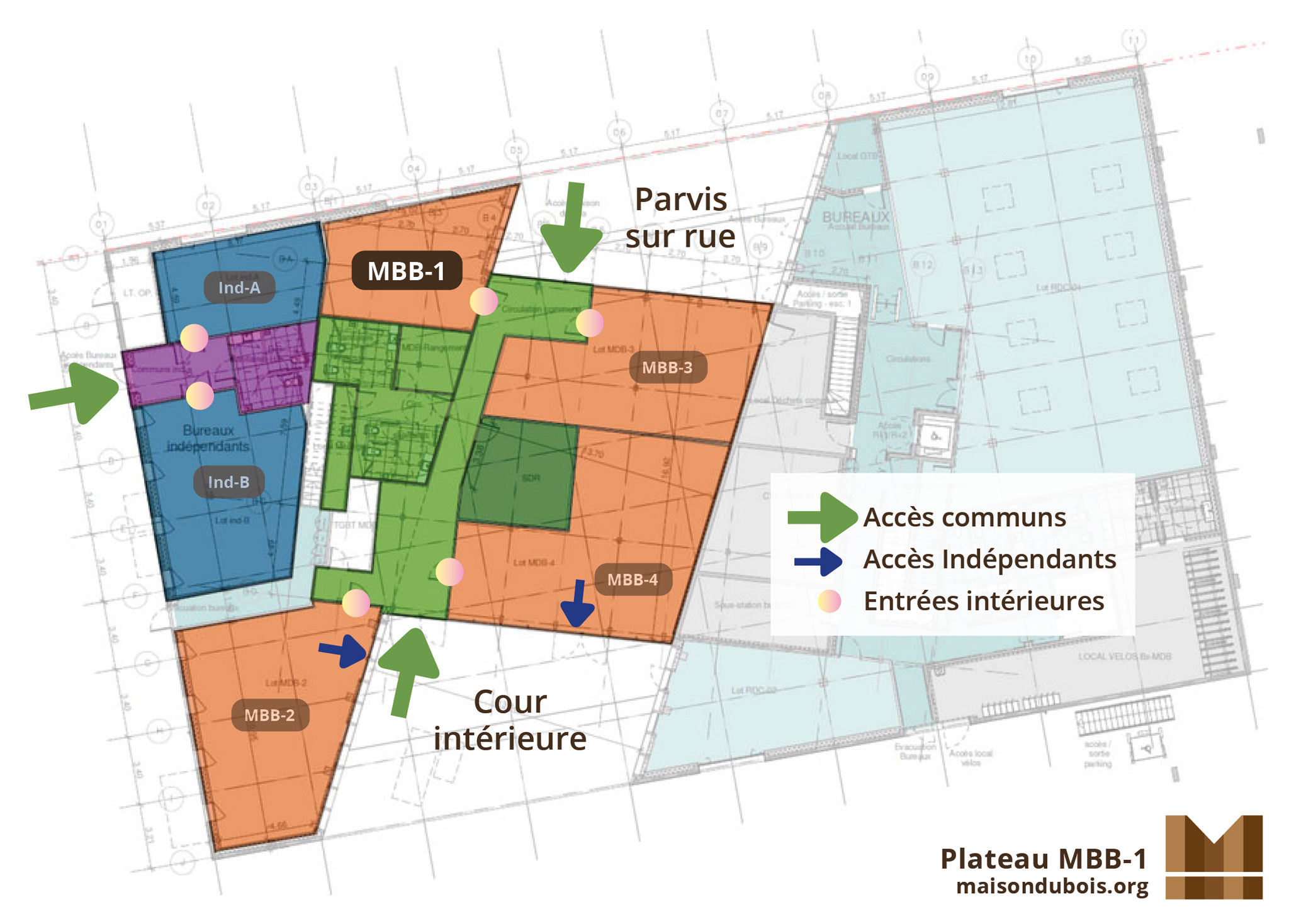 Maison du Bois et des Biosourcés - Plateaux de Bureaux à louer à Tours - MBB-1