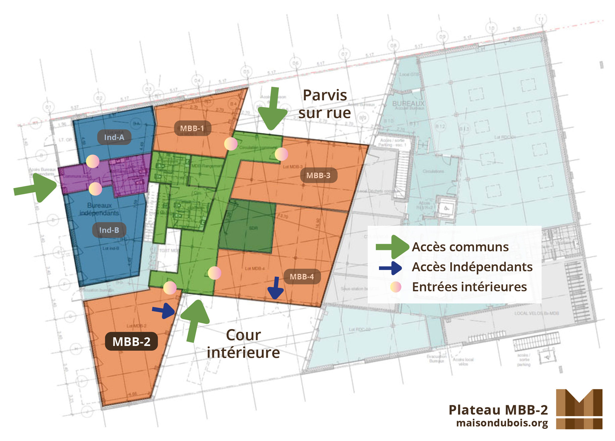 Maison du Bois et des Biosourcés - Plateaux de Bureaux à louer à Tours - MBB-2
