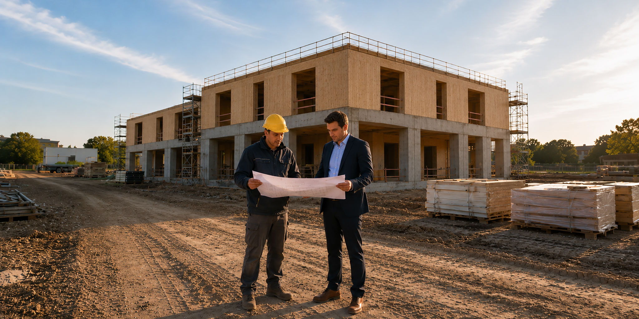 Maison du Bois et des Biosourcés - Inspection chantier plan bâtiment