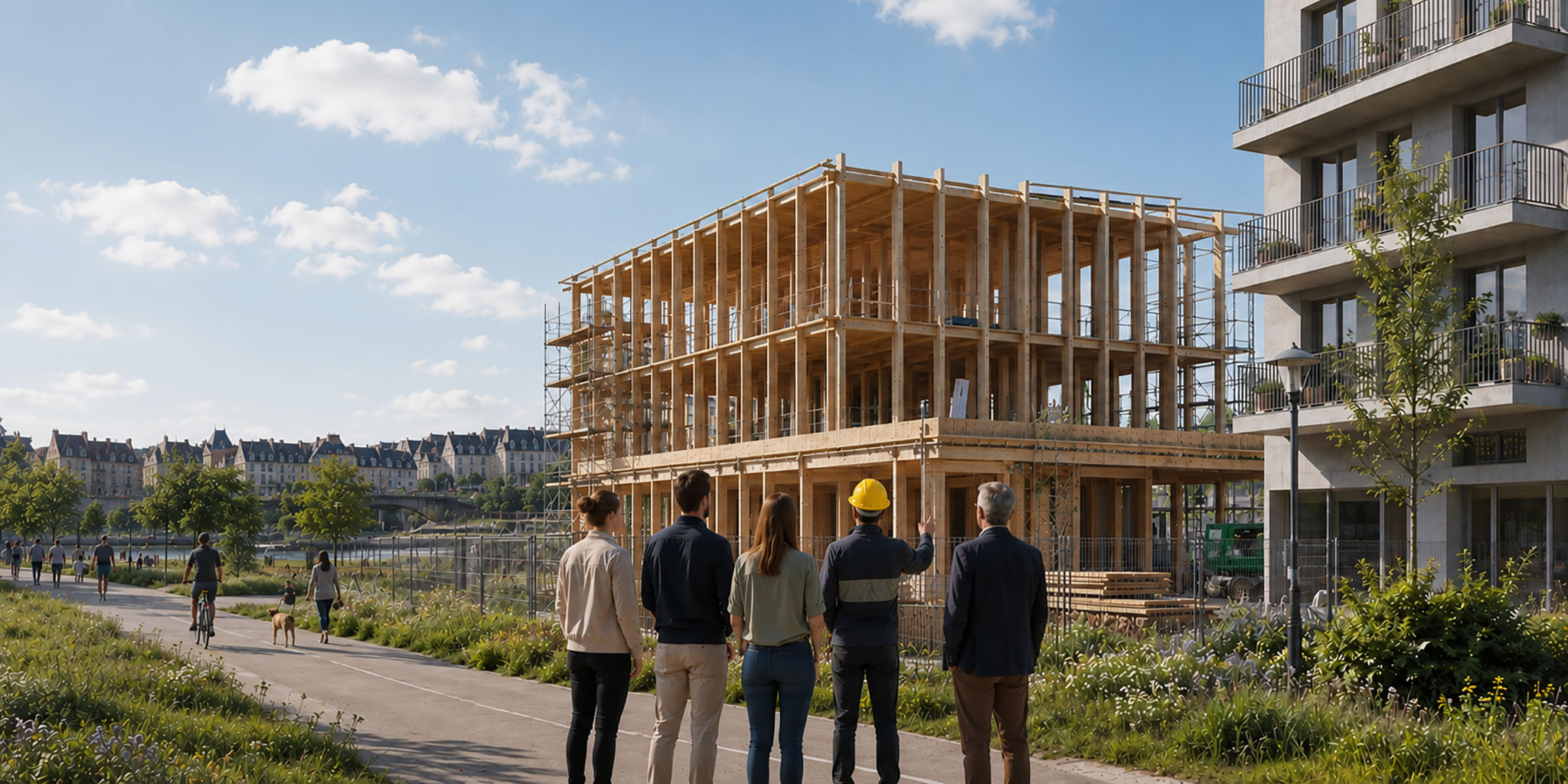 Maison du Bois et des Biosourcés - Inspection chantier construction