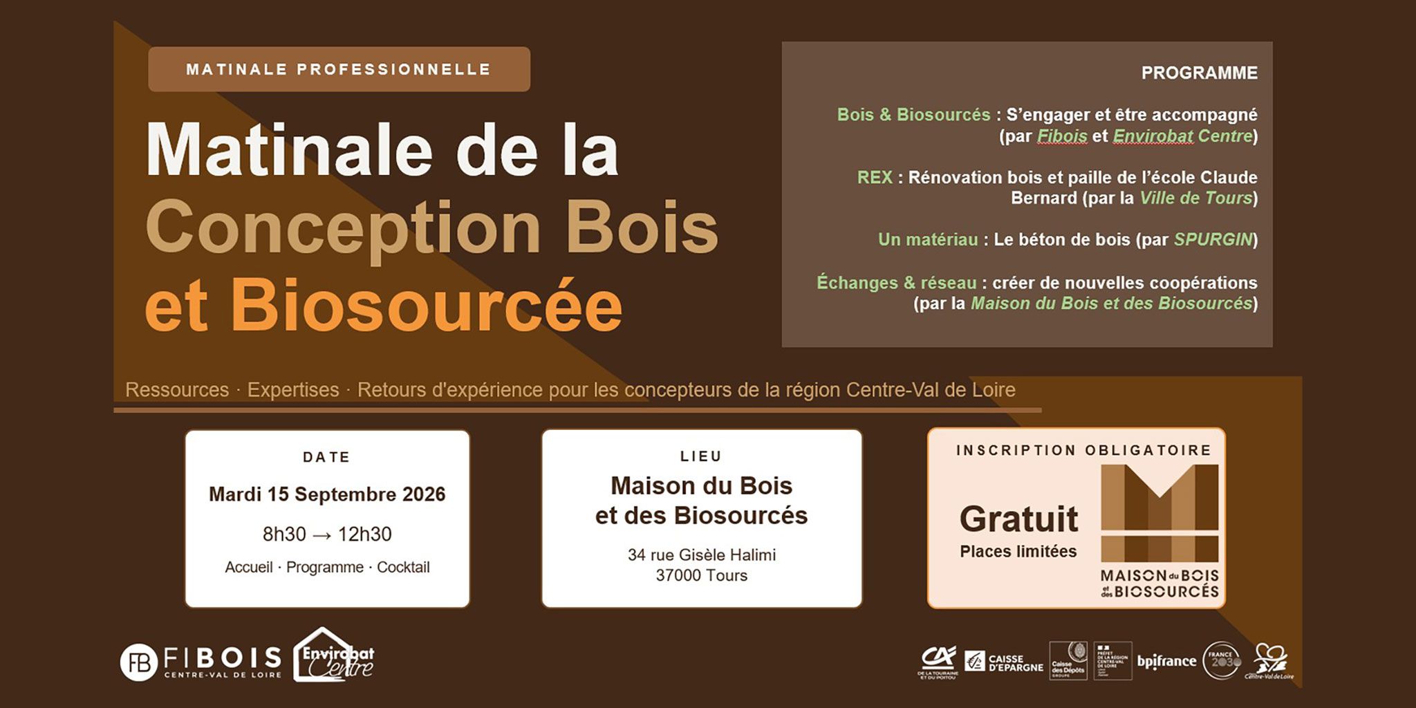 Évènement - Matinale de la Construction Bois et Biosourcés